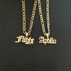 Valor Anchor Name Necklace