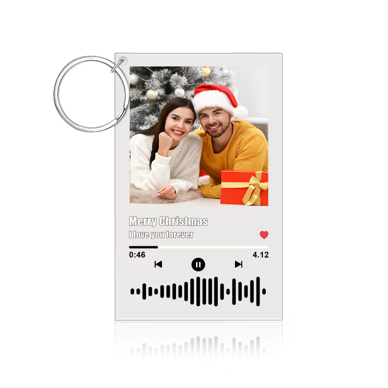 Custom Acrylic Music Plaque Keychain