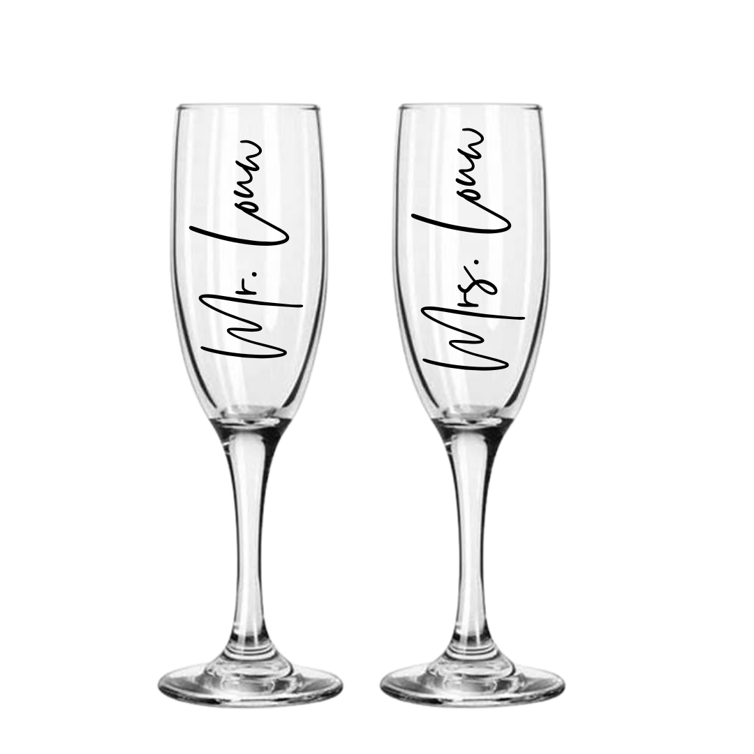 Personalised Champagne Glass