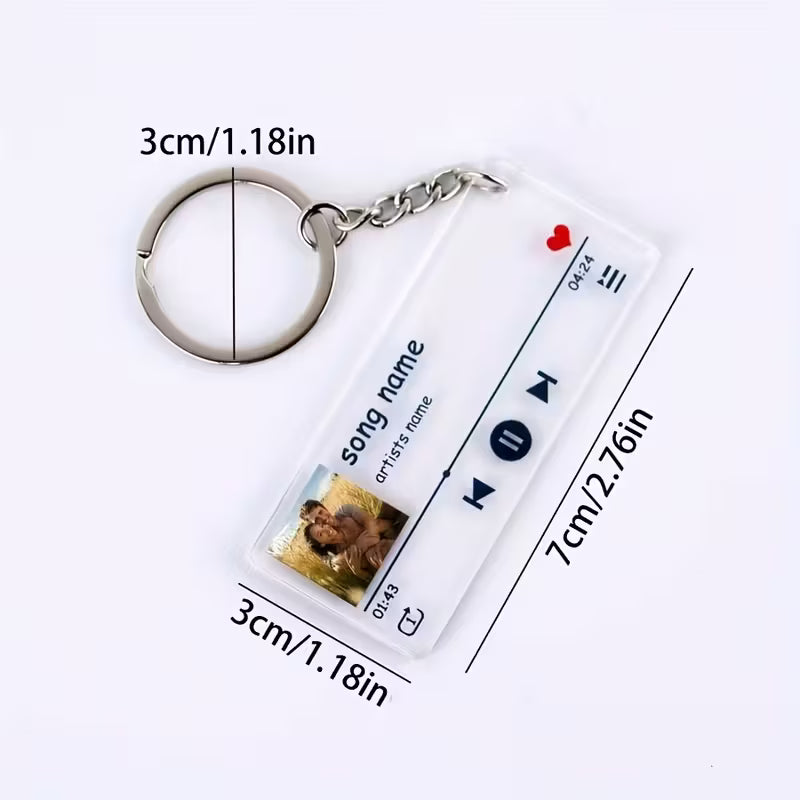 Music Album Keychain