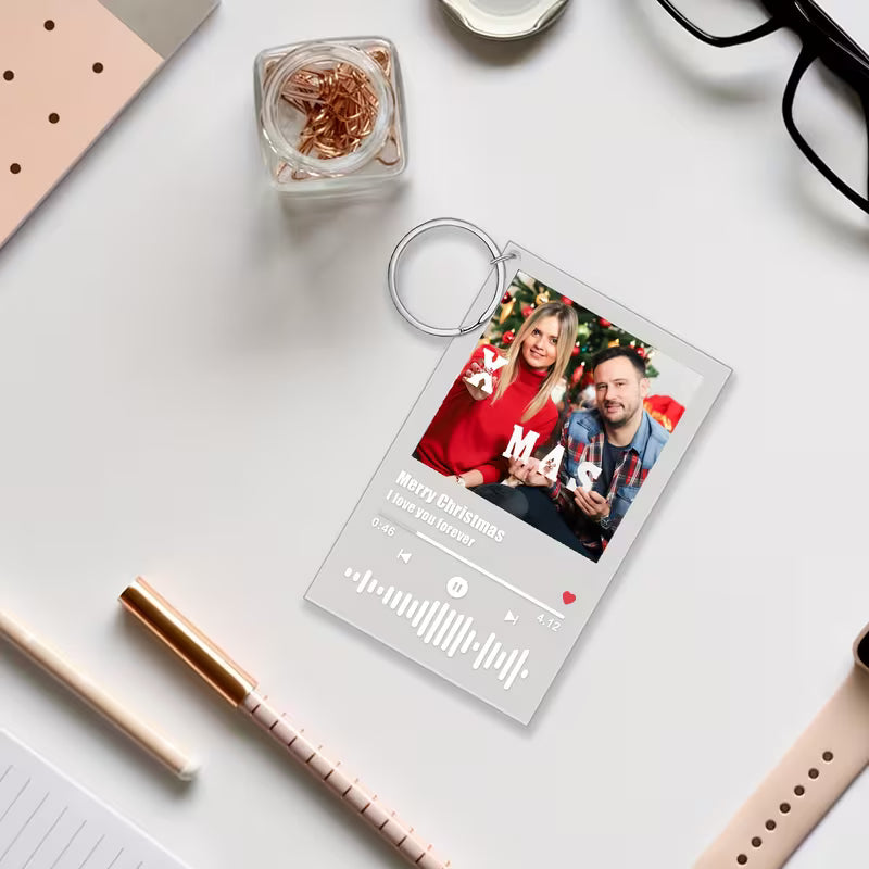 Custom Acrylic Music Plaque Keychain