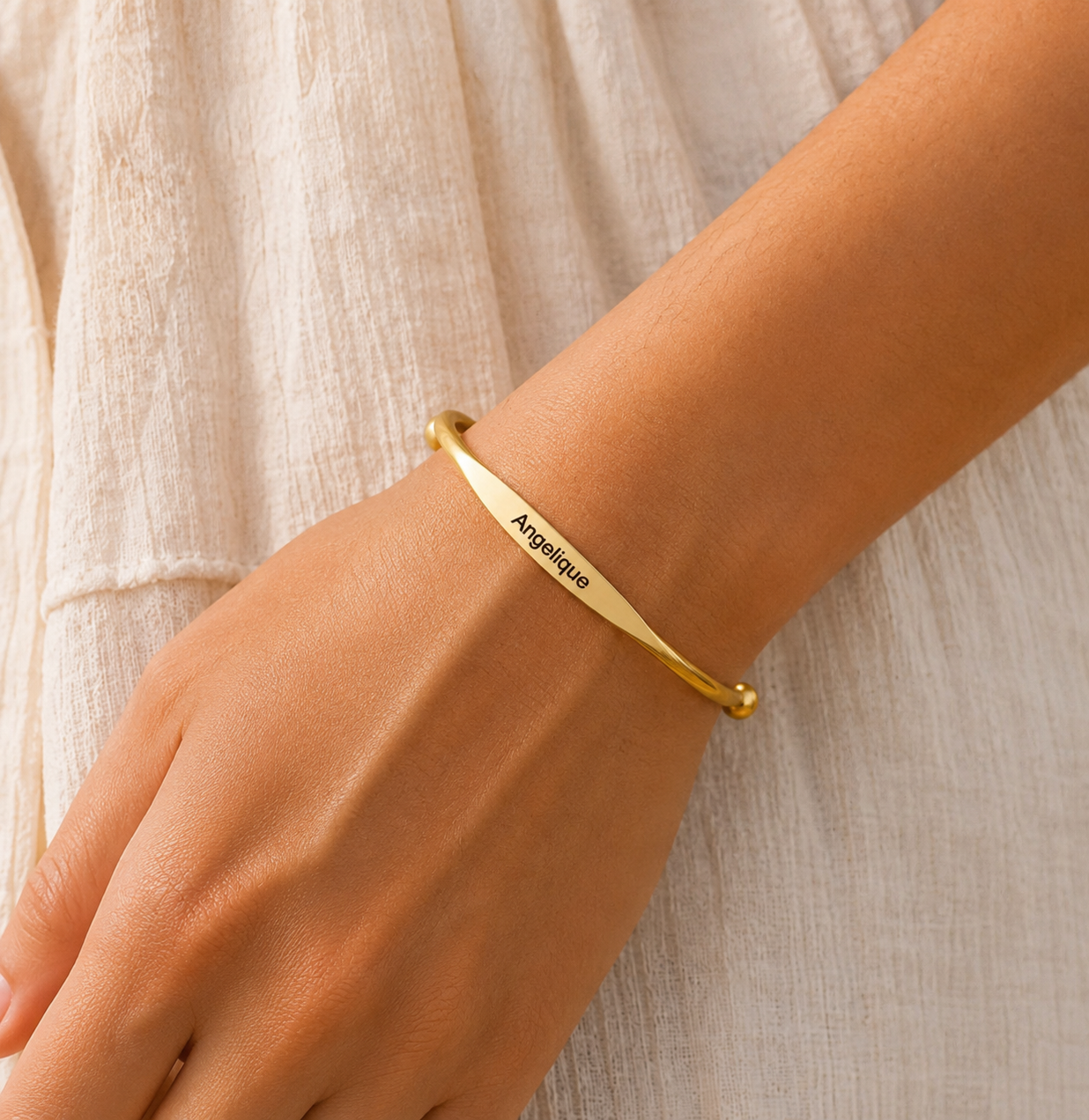 Signature Engraved Cuff