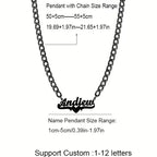 Midnight HeartScript Necklace