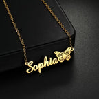 Butterfly Grace Name Necklace