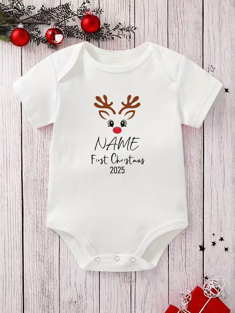 Custom Photo & Text Baby Onesie
