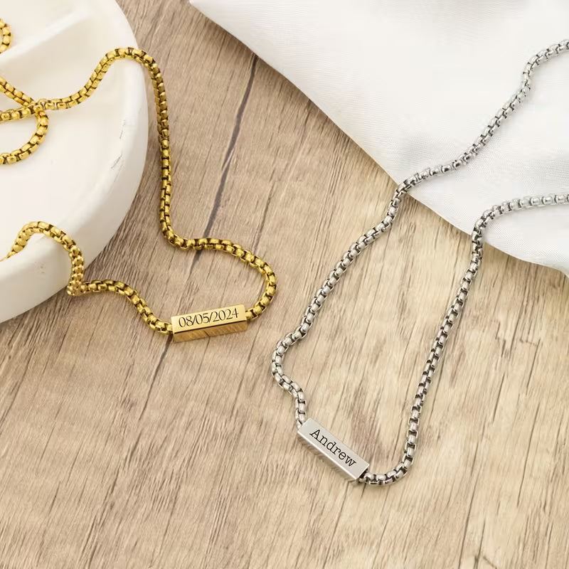 GoldScript Name Necklace