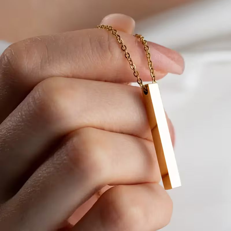 Family Bar Keepsake Necklace