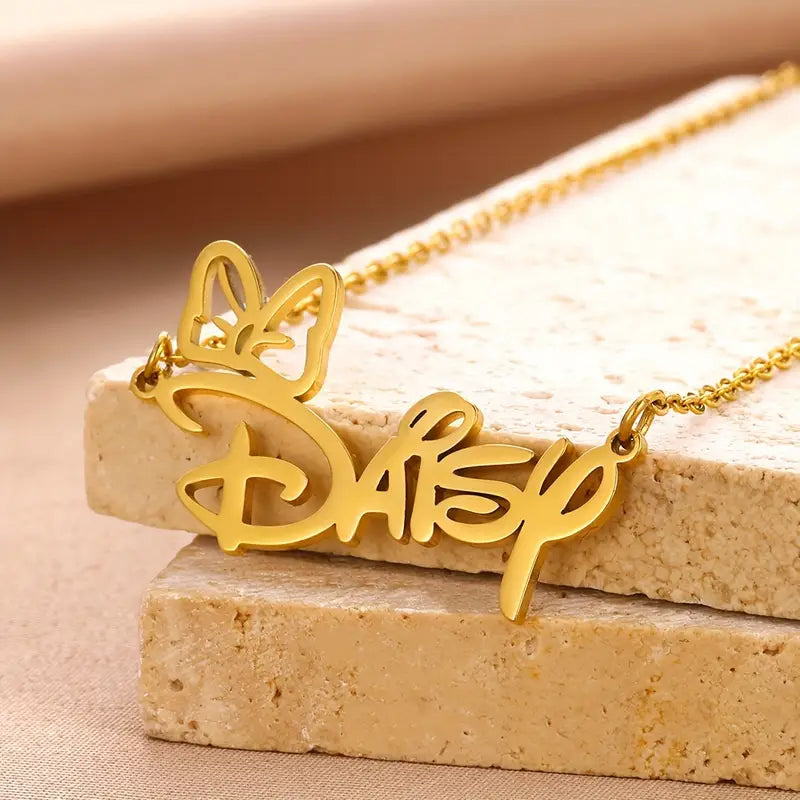 MinnieCharm Name Necklace