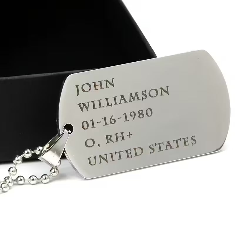 Bold Guard Dog Tag Necklace