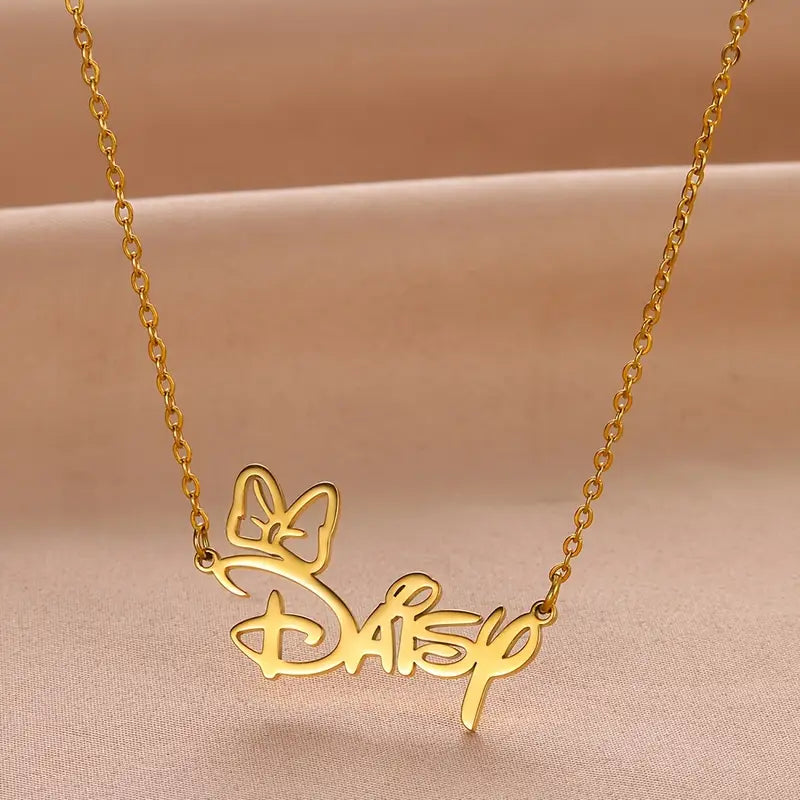 MinnieCharm Name Necklace