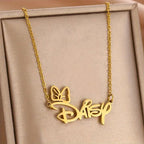 MinnieCharm Name Necklace