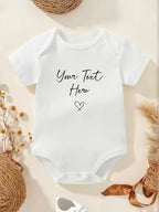 Custom Photo & Text Baby Onesie
