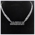 Signature Hollow Link Name Necklace