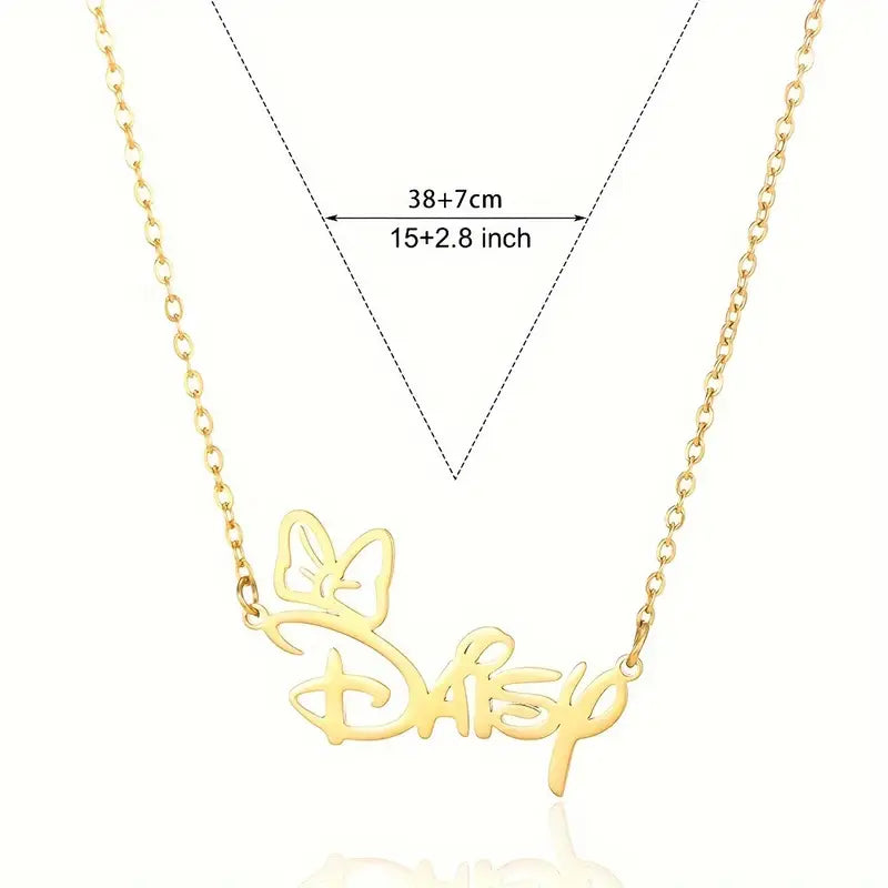 MinnieCharm Name Necklace