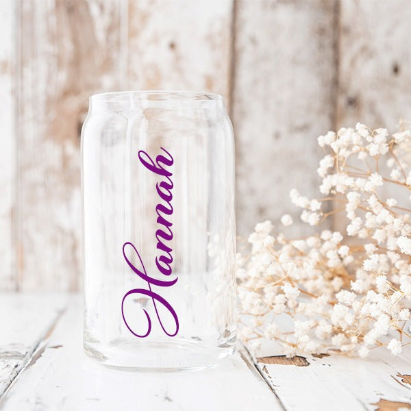 Personalised Can Glass Tumbler