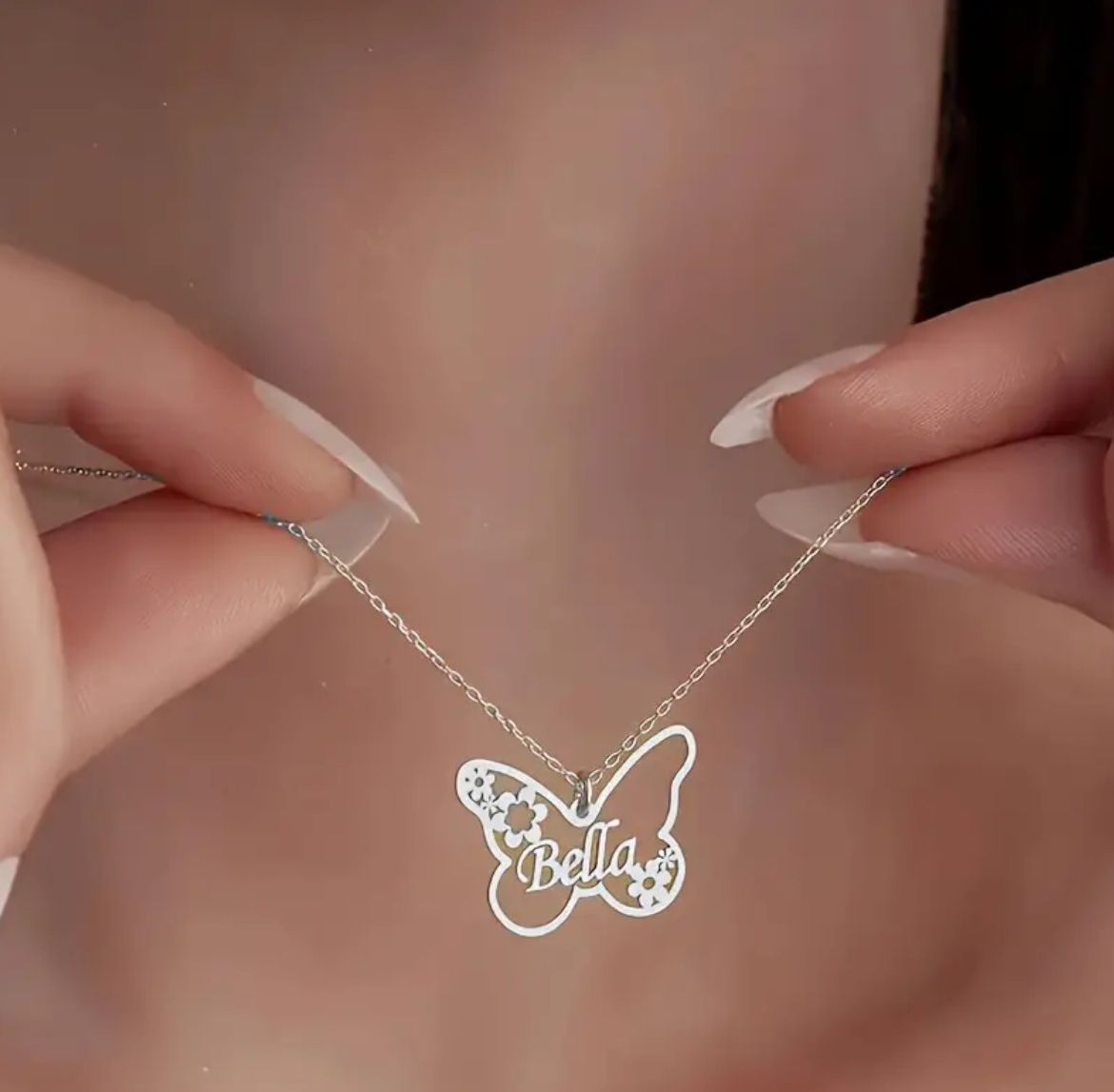 Boho Flowergirl Butterfly Necklace