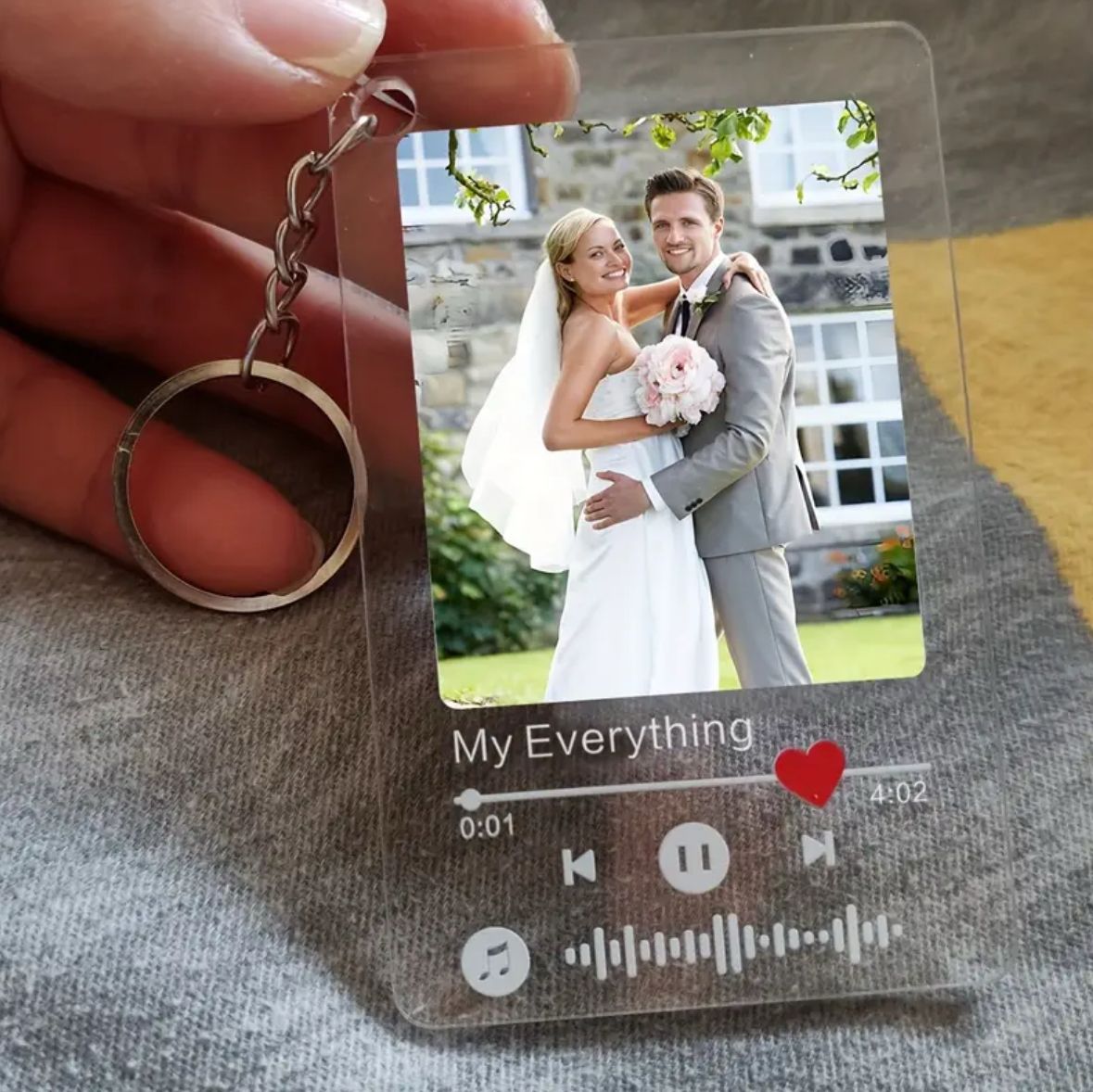Custom Acrylic Music Plaque Keychain