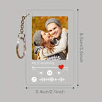 Custom Acrylic Music Plaque Keychain