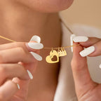 Hearts of Love Name Necklace