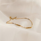 Signature Paperclip Name Bracelet