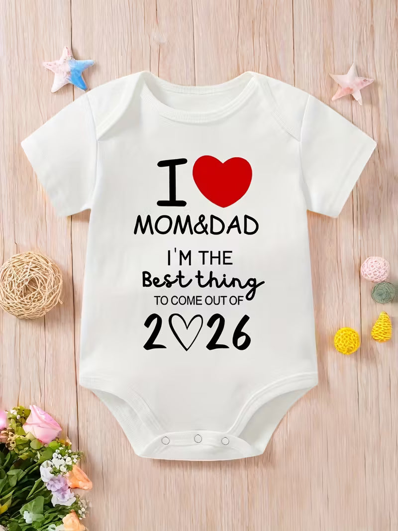 Custom Photo & Text Baby Onesie