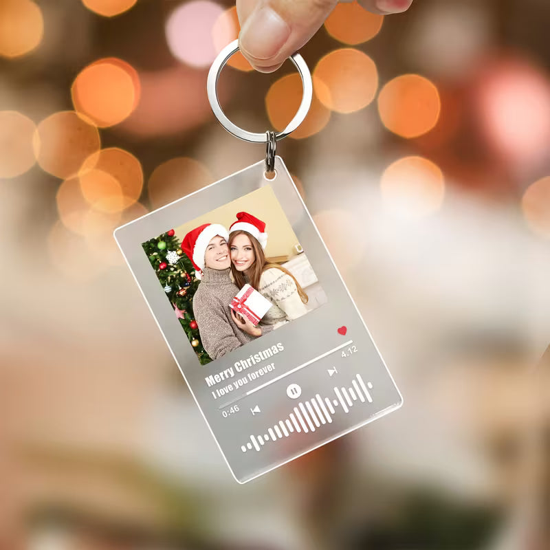 Custom Acrylic Music Plaque Keychain