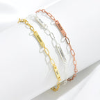 Signature Paperclip Name Bracelet
