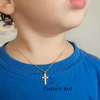Guardian Cross Name Necklace