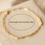 Signature Paperclip Name Bracelet