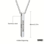 Family Bar Keepsake Necklace