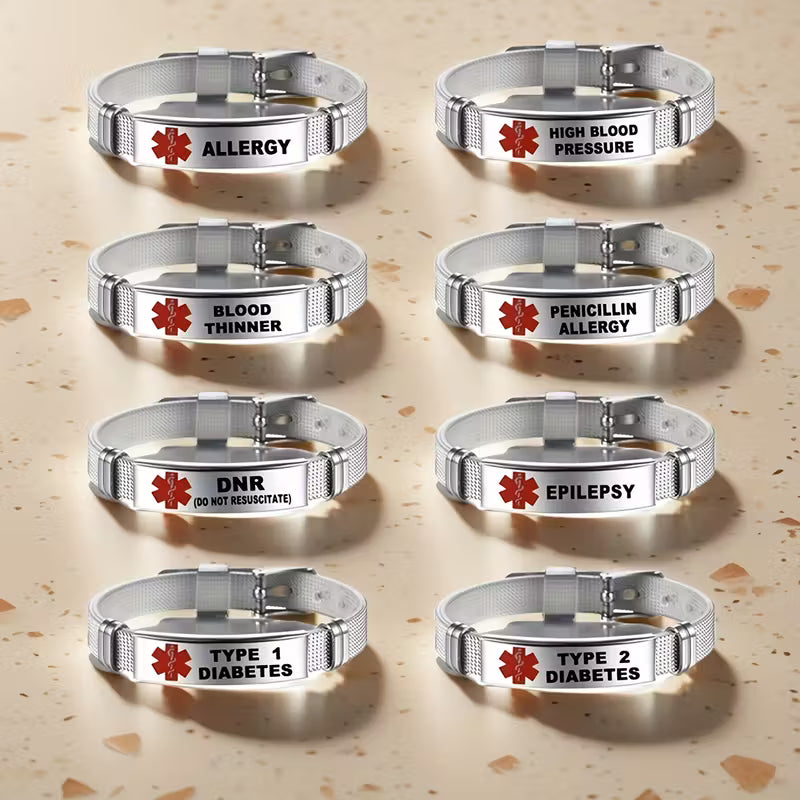 Red Alert Stainless Steel Snake Bracelet