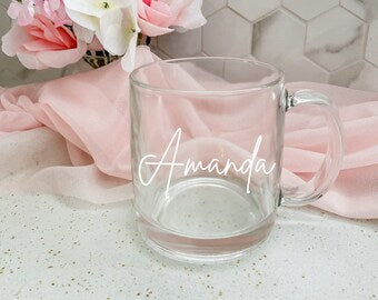 Personalized Glass Mug